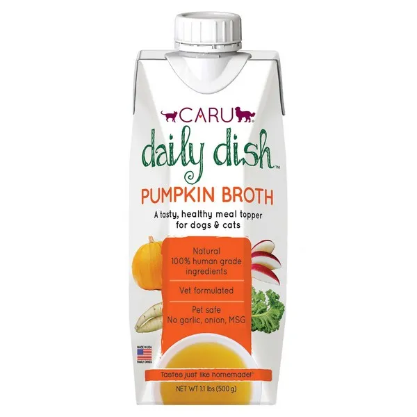 12/17.6 oz. Caru Daily Dish Pumpkin Broth For Dogs And Cats - Items on Sale Now